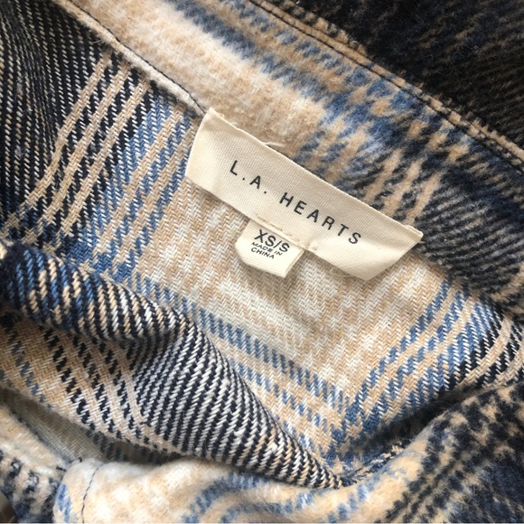 L.A. Hearts Boyfriend Shirt Flannel Shacket (Size XS/S) Pac Sun Worn once - Picture 9 of 12